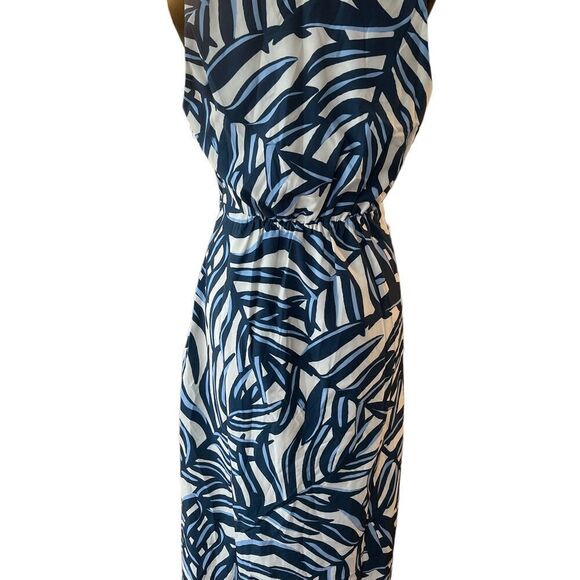 Sam Edelman Faux Wrap Maxi-Dress V-Neck Sleeveless NWT Sz 10 geometric pattern - Picture 8 of 15